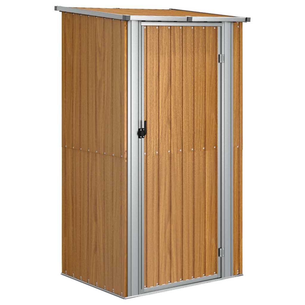 Vidaxl tuinhuis bruin 118,5x97x209,5 cm gegalvaniseerd staal