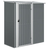 Vidaxl garden shed 180.5x97x209.5 cm galvanized steel gray