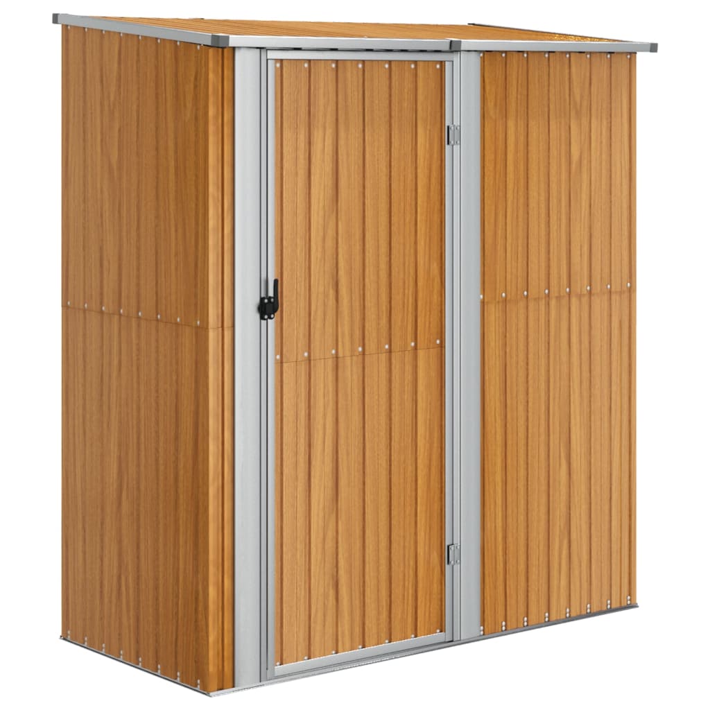 Vidaxl garden shed 180.5x97x209.5 cm galvanized steel brown