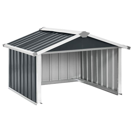 Vidaxl overkapping voor robotmaaier 92x97x63 cm staal antracietkleurig