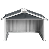 Vidaxl overkapping voor robotmaaier 92x97x63 cm staal antracietkleurig