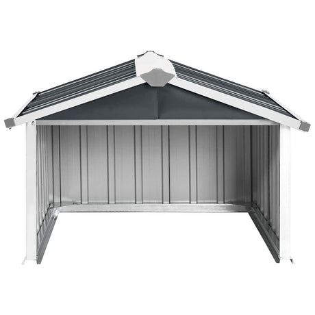 Vidaxl overkapping voor robotmaaier 92x97x63 cm staal antracietkleurig
