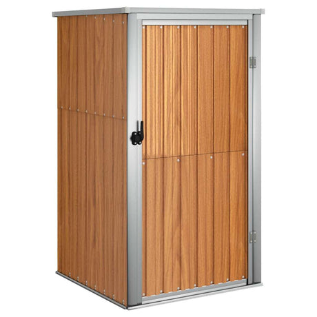 Vidaxl tuinschuur 88x89x161 cm gegalvaniseerd staal bruin
