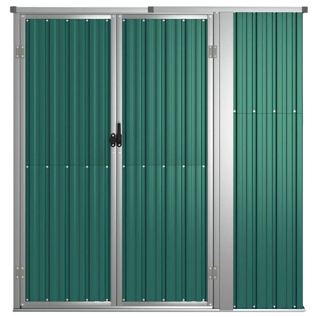 Vidaxl tuinschuur 161x89x161 cm gegalvaniseerd staal groen