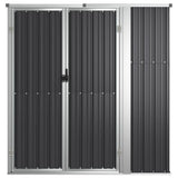 Vidaxl tuinschuur 161x89x161 cm gegalvaniseerd staal antracietkleurig