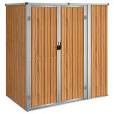 Vidaxl tuinschuur 161x89x161 cm gegalvaniseerd staal bruin