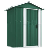 Vidaxl tuinschuur 126x97,5x177 cm gegalvaniseerd staal groen