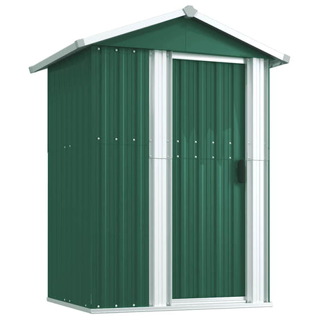 Vidaxl tuinschuur 126x97,5x177 cm gegalvaniseerd staal groen