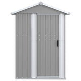 Vidaxl tuinschuur 126x97,5x177 cm gegalvaniseerd staal grijs