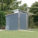 SHED JARDINE VIDAXL 270X130X208.5 cm Gray en acier galvanisé