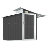 Vidaxl Garden Shed 270x130x208,5 cm ocynkowana stalowa antracytowa kolor