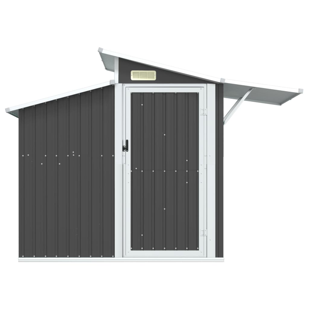 Vidaxl Garden Shed 270x130x208,5 cm ocynkowana stalowa antracytowa kolor