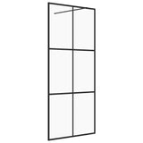 Vidaxl Walk-in sprchová zeď 90x195 cm esg-glas transparentní a černá