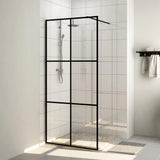 Vidaxl Walk-in sprchová zeď 90x195 cm esg-glas transparentní a černá