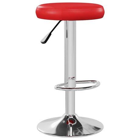 Vidaxl barstoelen 2 st kunstleer rood