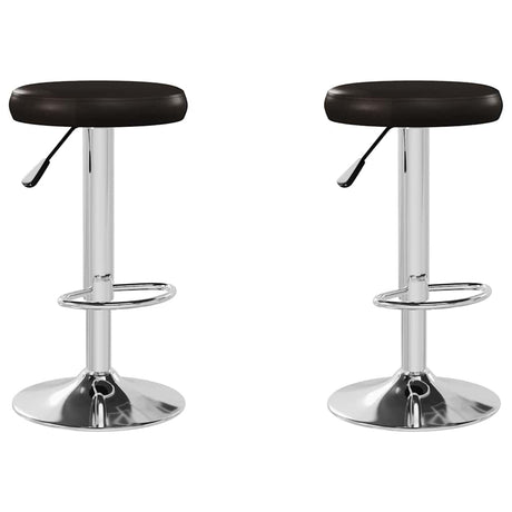 Vidaxl barstoelen 2 st kunstleer bruin