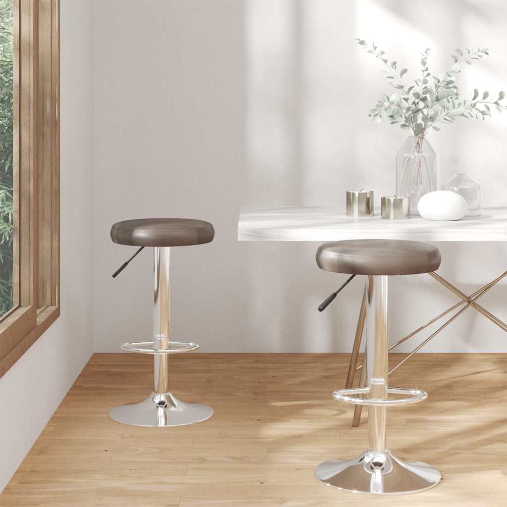 Vidaxl barstoelen 2 st kunstleer bruin