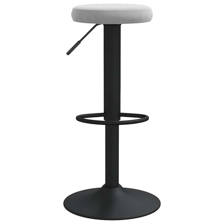 Vidaxl barkrukken 2 st fluweel lichtgrijs
