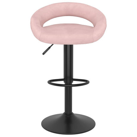 Vidaxl barkrukken 2 st fluweel roze