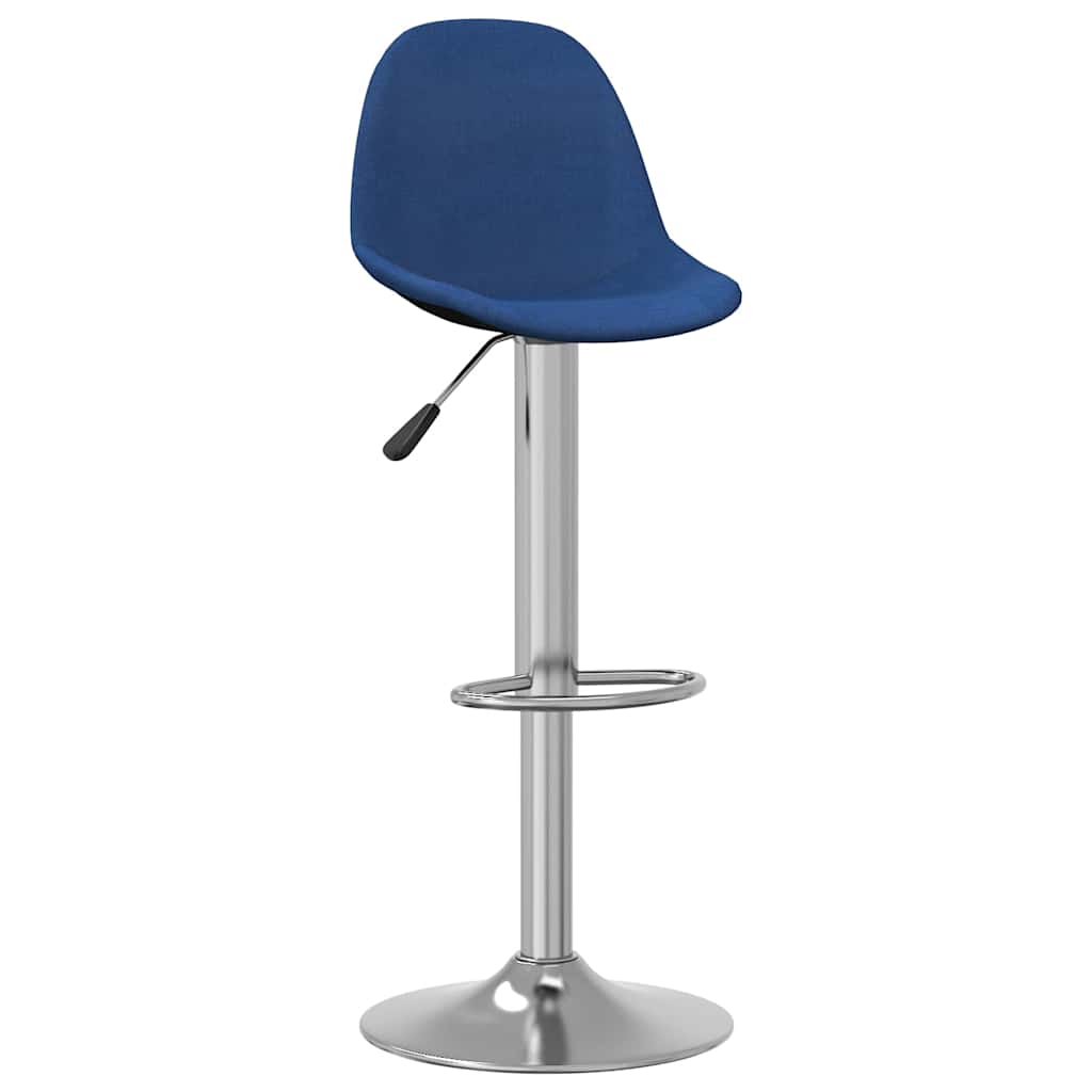 Vidaxl barkrukken 2 st stof blauw