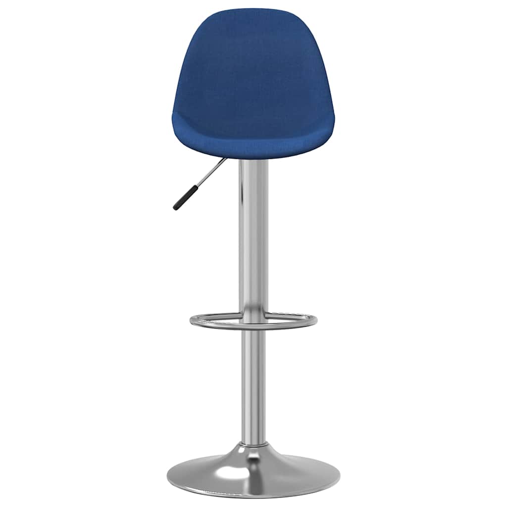 Vidaxl barkrukken 2 st stof blauw