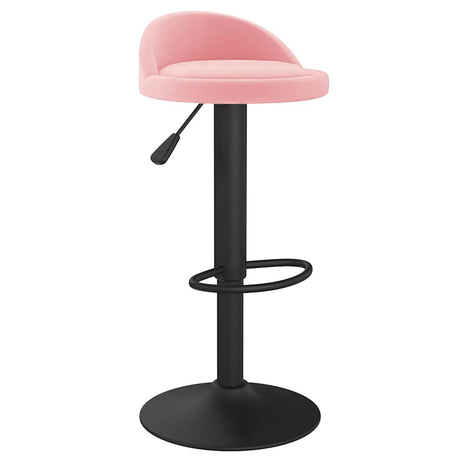 Vidaxl barkruk fluweel roze