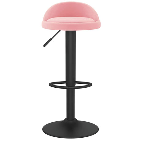 Vidaxl barkruk fluweel roze