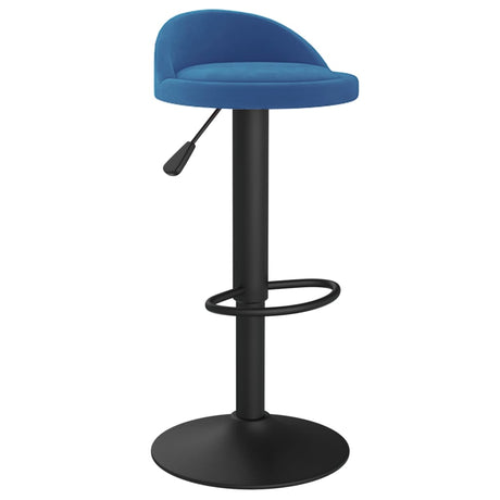 Vidaxl barkrukken 2 st fluweel blauw