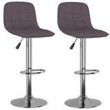 Vidaxl barkrukken 2 st stof taupe