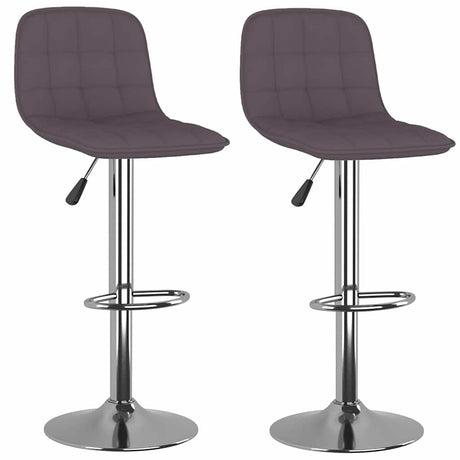 Vidaxl barkrukken 2 st stof taupe