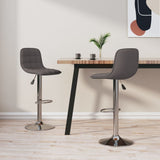 Vidaxl barkrukken 2 st stof taupe
