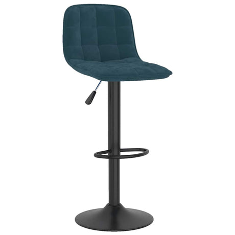 Vidaxl barkrukken 2 st fluweel blauw
