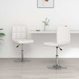 Vidaxl eetkamerstoelen 2 st kunstleer wit