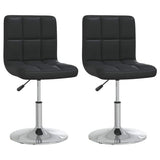 Vidaxl eetkamerstoelen 2 st kunstleer zwart