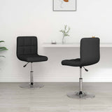 Vidaxl eetkamerstoelen 2 st kunstleer zwart