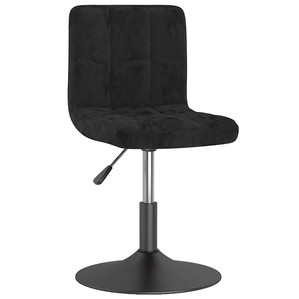 Vidaxl eetkamerstoelen draaibaar 2 st fluweel zwart