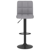 Vidaxl barkruk stof lichtgrijs