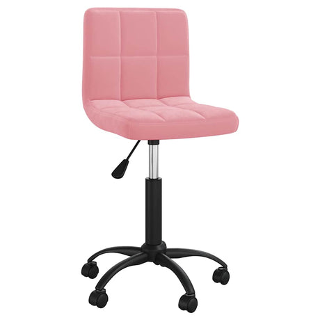 Vidaxl kantoorstoel draaibaar fluweel roze