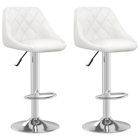 Vidaxl barstoelen 2 st kunstleer wit