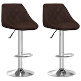 Vidaxl barstoelen 2 st kunstleer bruin