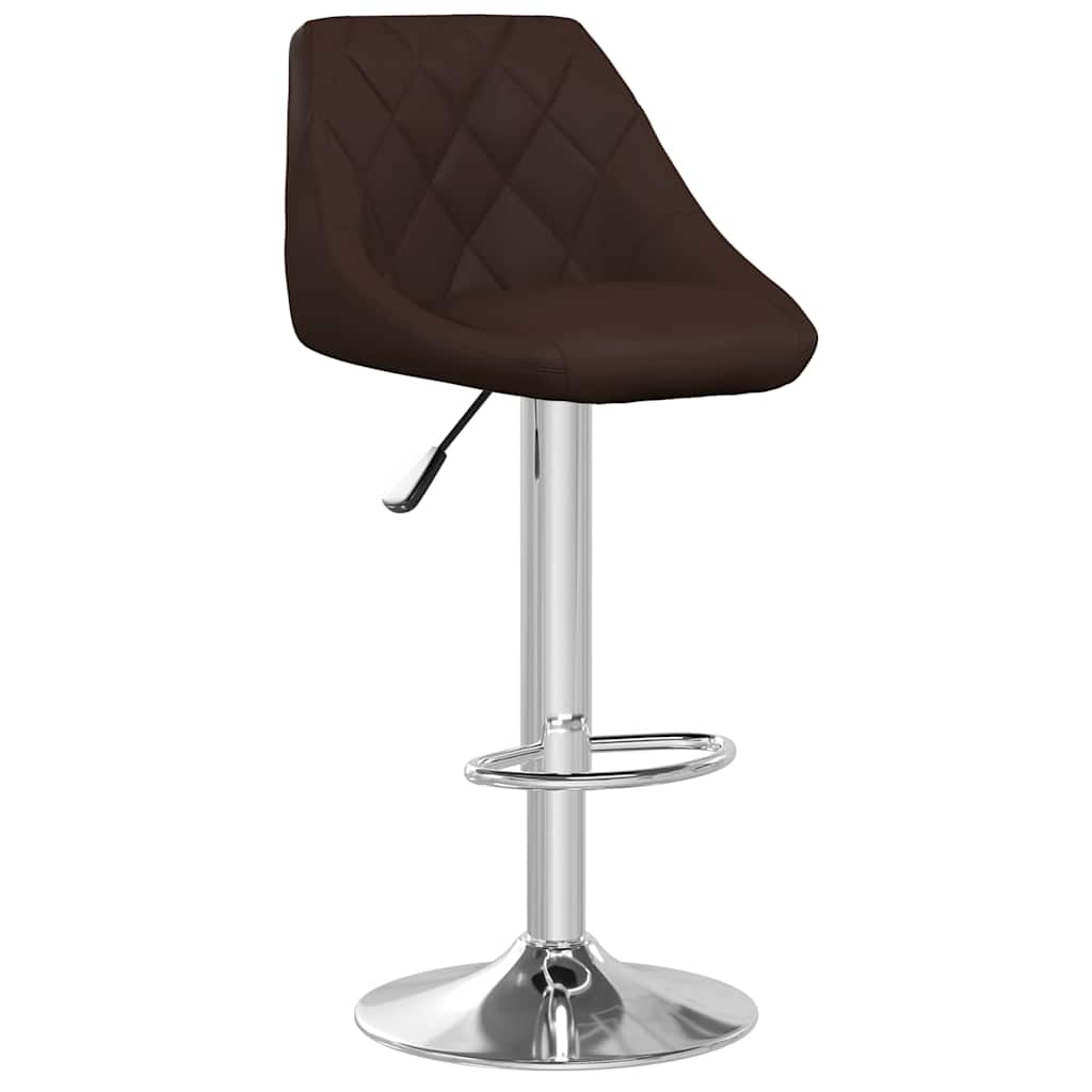 Vidaxl barstoelen 2 st kunstleer bruin