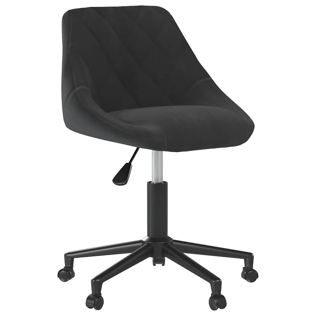 Vidaxl eetkamerstoelen draaibaar 2 st fluweel zwart