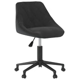 Vidaxl eetkamerstoelen draaibaar 2 st fluweel zwart