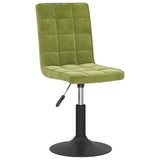 Vidaxl eetkamerstoelen draaibaar 2 st fluweel lichtgroen