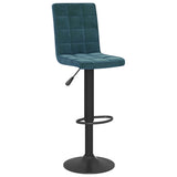 Vidaxl barkrukken 2 st fluweel blauw