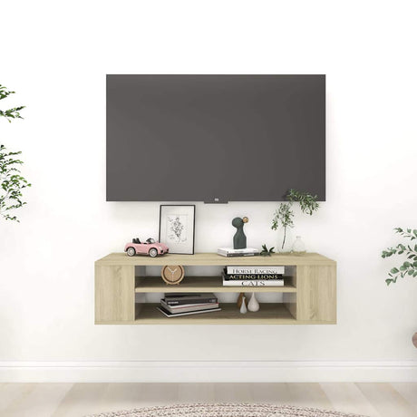 Vidaxl tv-hangmeubel 100x30x26,5 cm bewerkt hout sonoma eikenkleurig