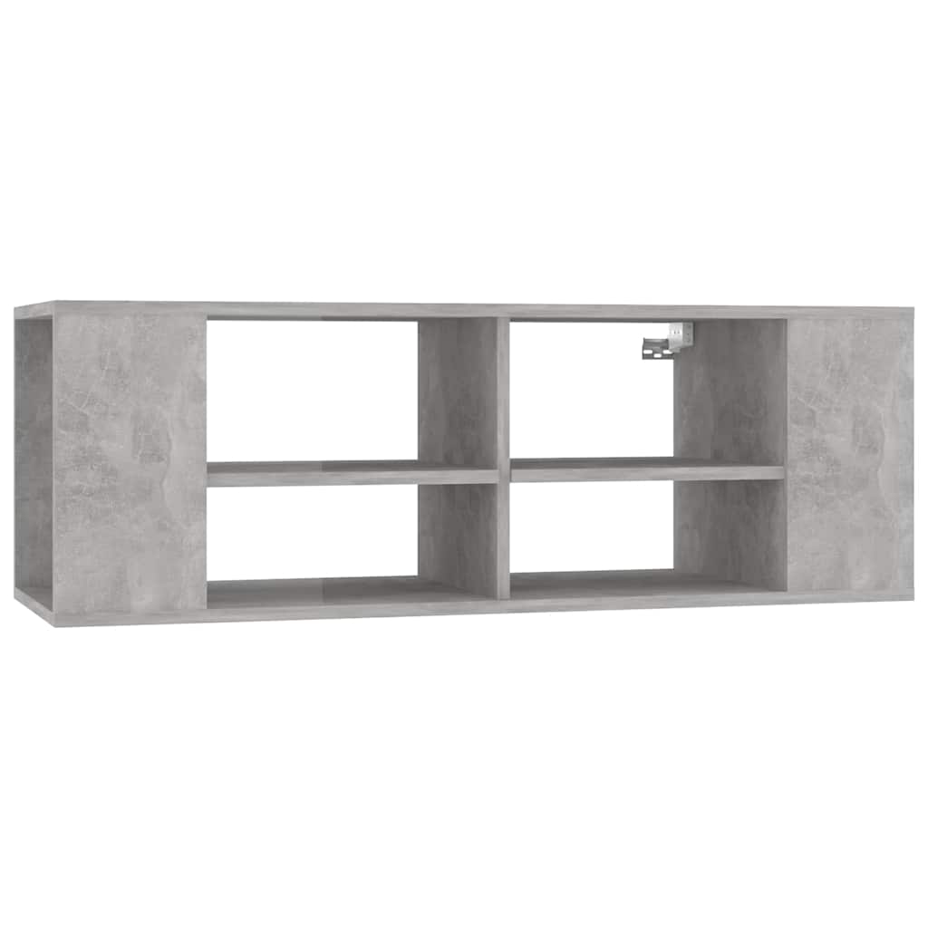 Vidaxl tv-wandmeubel 102x35x35 cm bewerkt hout betongrijs