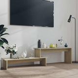 Vidaxl tv-meubel 180x30x43 cm bewerkt hout sonoma eikenkleurig