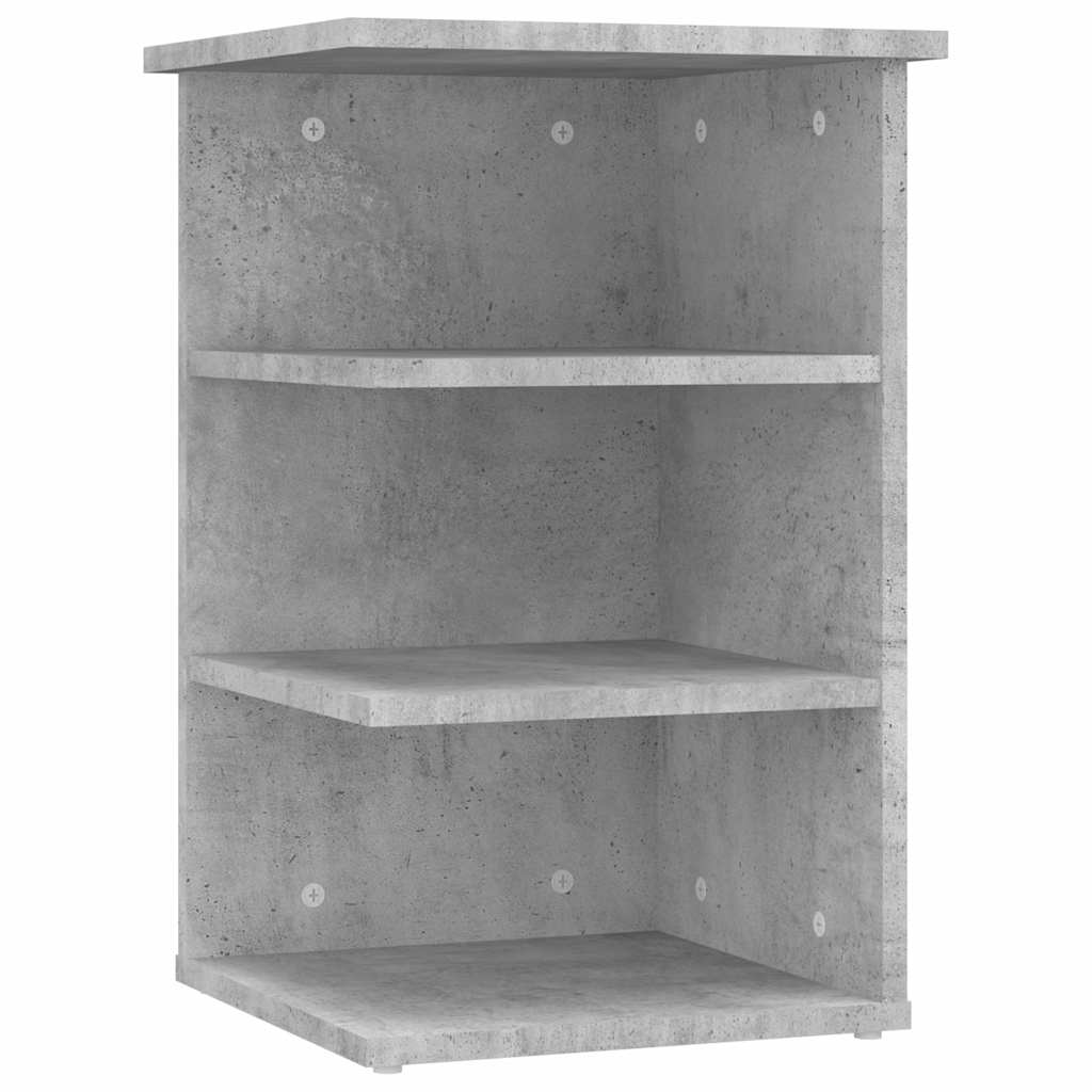 Vidaxl bijzetkast 35x35x55 cm bewerkt hout betongrijs