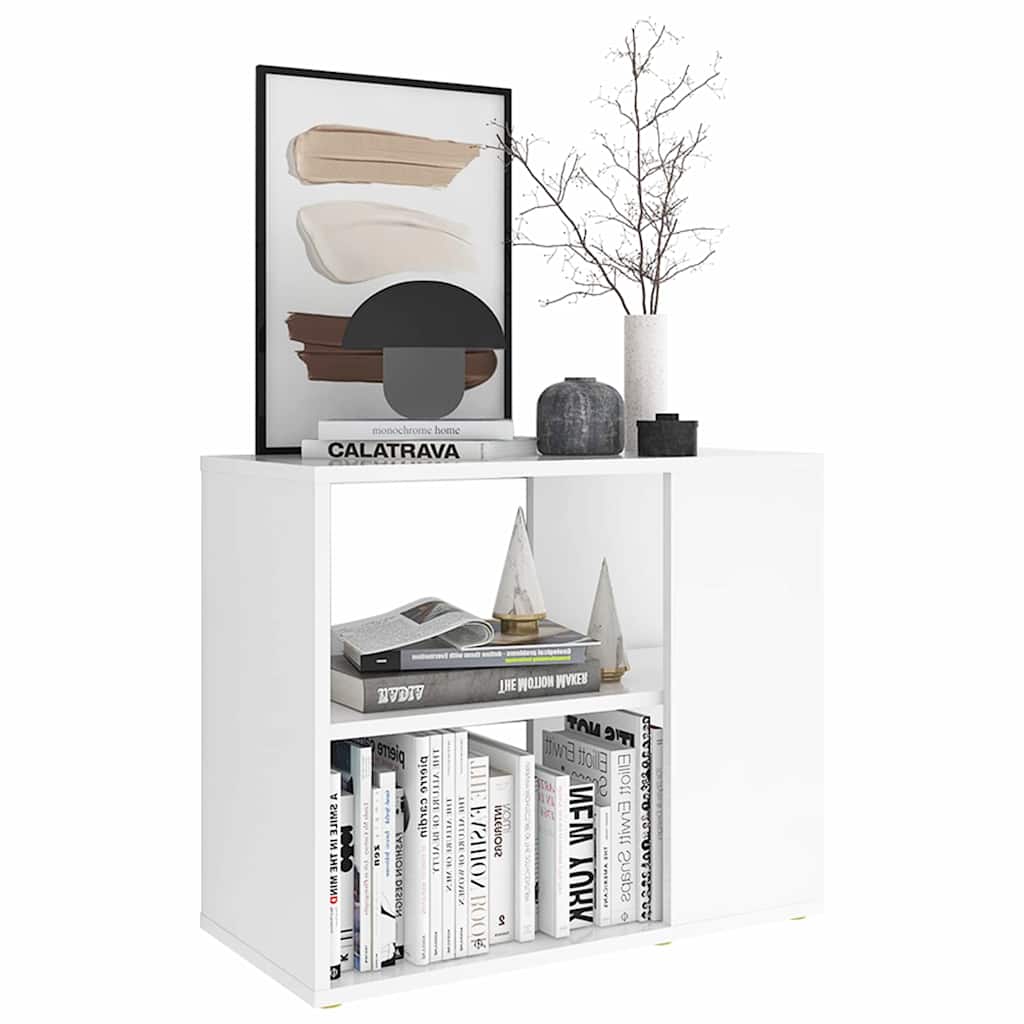 Vidaxl bijzetkast 60x30x50 cm bewerkt hout wit